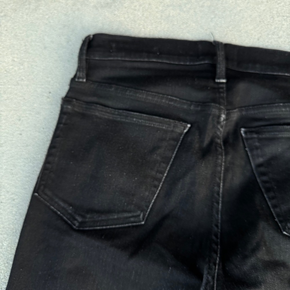 FRAME Denim Jagger True Skinny Jeans Noir Black Size 29 LMHSS278 Womens - Picture 11 of 12